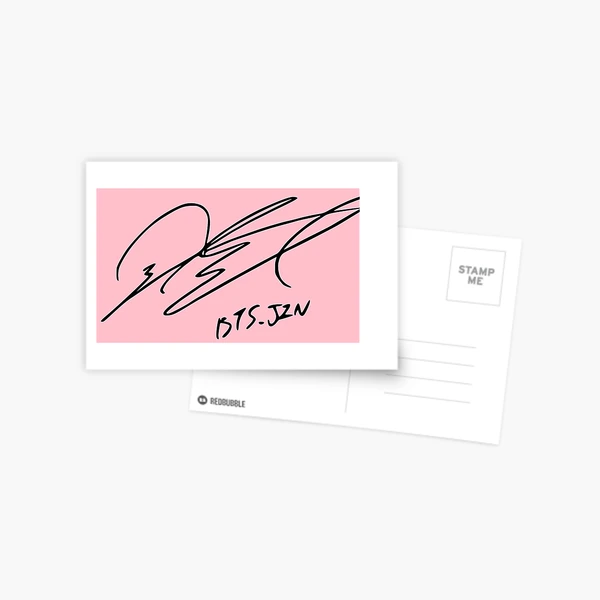 Bts Jin signature