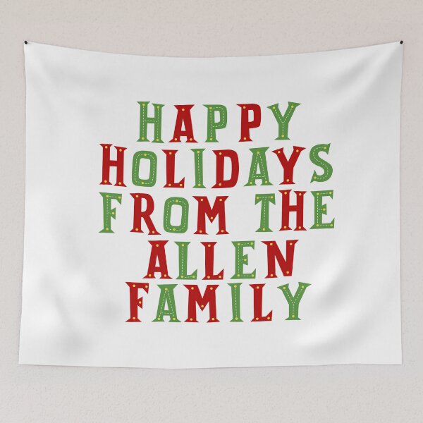 Item preview, Happy holidays from the Allen family designed and sold by Urosek.