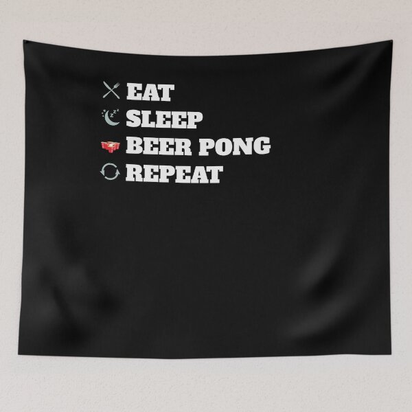 Item preview, Eat Sleep Beer Pong Repeat designed and sold by 1681830934131.