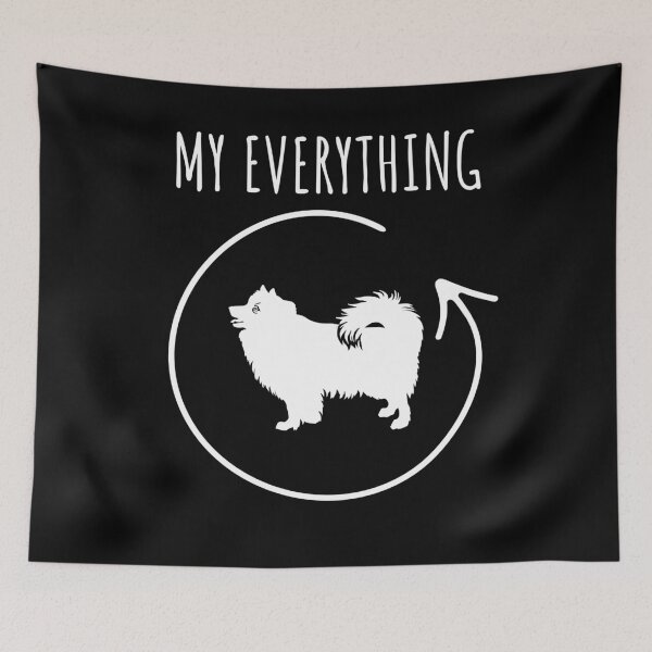Item preview, American Eskimo dog silhouette designed and sold by 1681830934131.