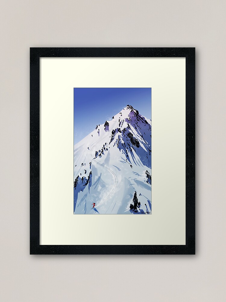 Alternate view of The descent Framed Art Print