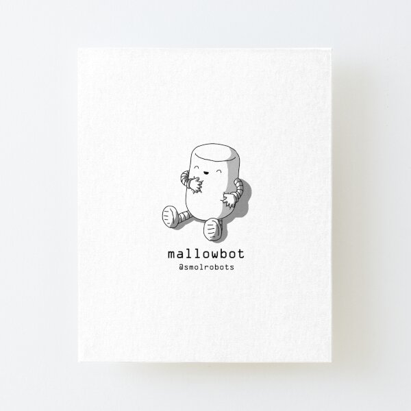 Mallowbot Canvas Mounted Print