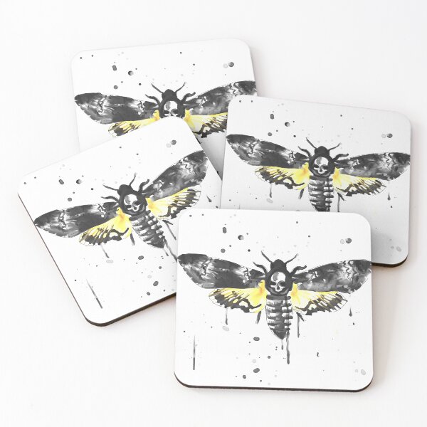 Item preview, Inky Deaths Head Hawk Moth designed and sold by WhiteWolfeUK.