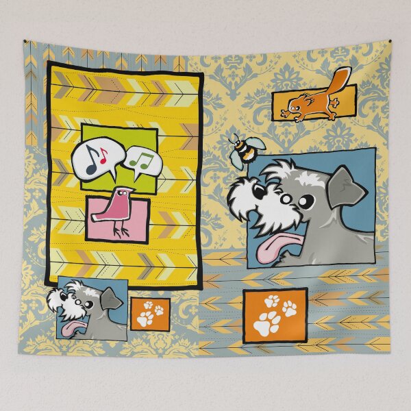 Item preview, Miniature Schnauzer - Salt and Pepper (Collage) designed and sold by TheChicken.