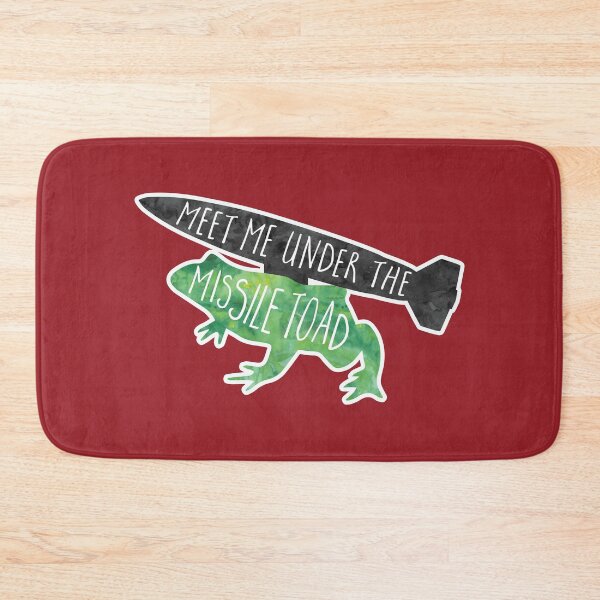 Item preview, Meet me under the MISSILE TOAD! (mistletoe) funny pun design designed and sold by hitechmom.
