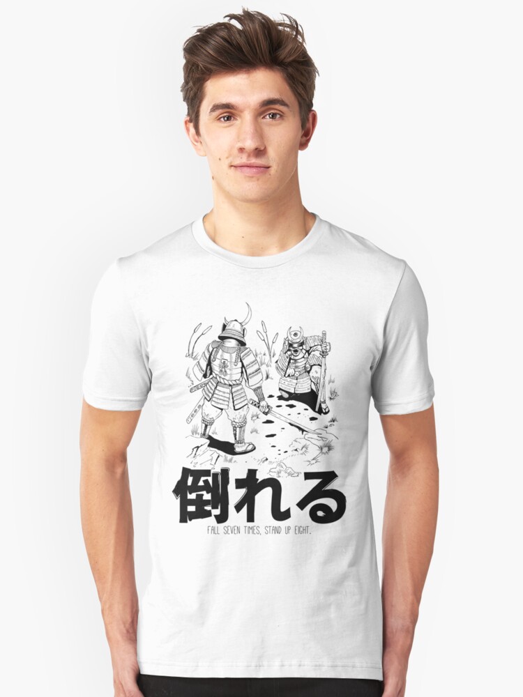 Alternate view of Fall Seven Times, Stand Up Eight! Slim Fit T-Shirt