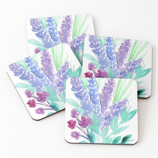 Item preview, Lavender Floral Watercolor Bouquet  designed and sold by MathisDesigns.