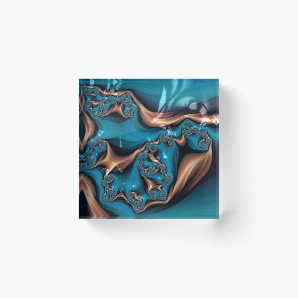 Item preview, Teal and Gold Silk designed and sold by Elisabeth Lucas.