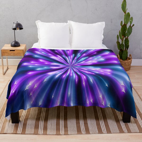 Item preview, Purple Blue & Black Starburst Graphic Gift Design Print Pattern designed and sold by Cute & Sassy Custom Gifting Boutiques.