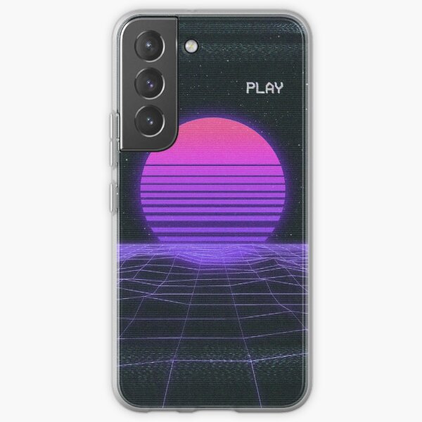 Synthwave Nostalgia Sunset Samsung Galaxy Soft Case