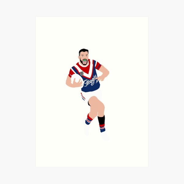 James Tedesco Sydney Roosters 3 Art Print