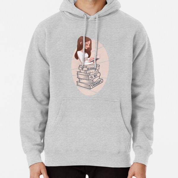 Reading Is My Therapy Pullover Hoodie