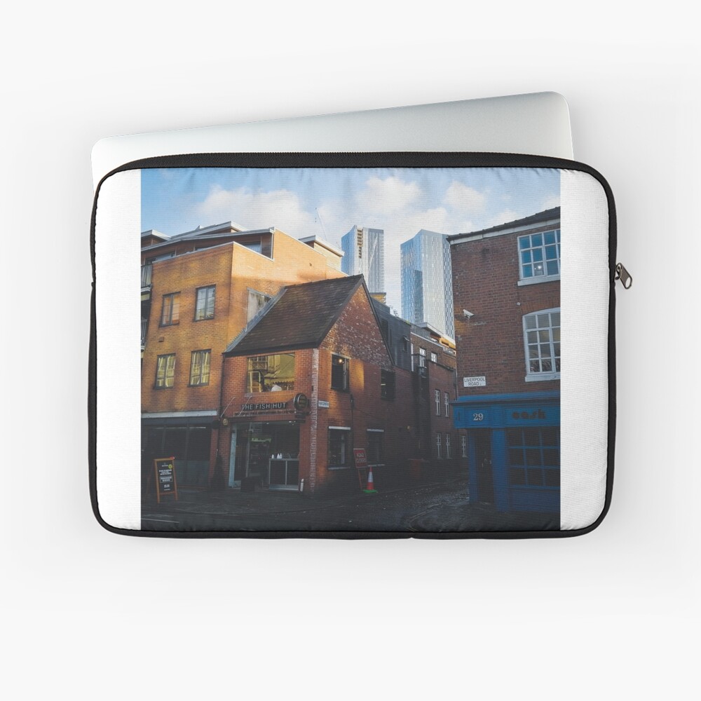 Old and new in Manchester Laptop Sleeve