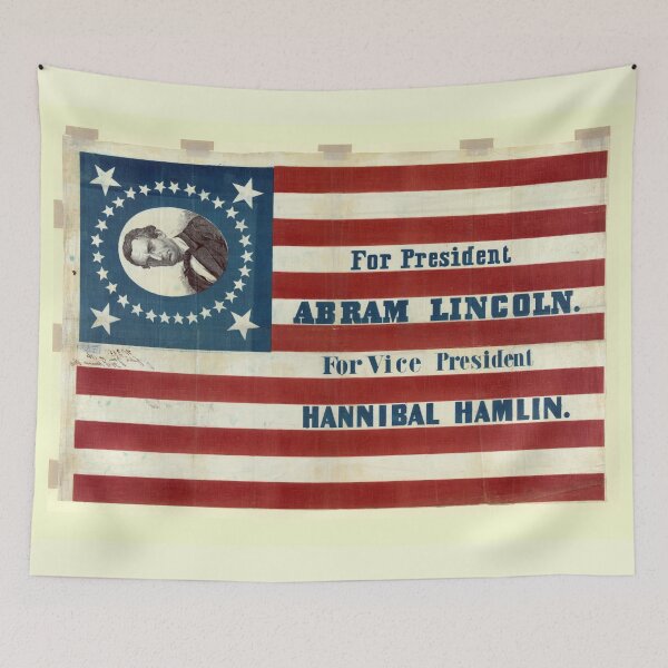 Item preview, For president, Abram Lincoln. For vice president, Hannibal Hamlin (1860) designed and sold by allhistory.