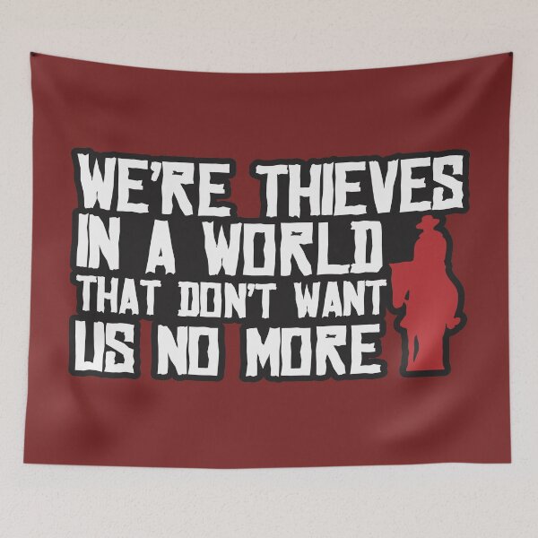 Item preview, Were thieve's in a world designed and sold by ZombieNinjas.