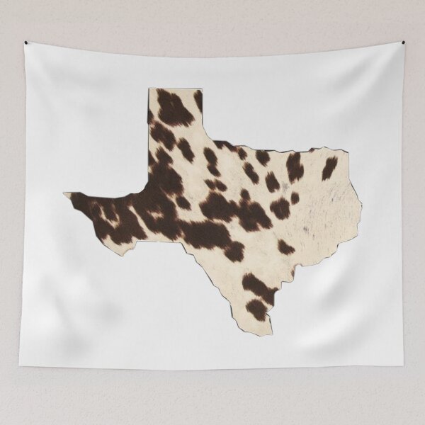 Item preview, state of texas cow hide print designed and sold by mvsoileau.