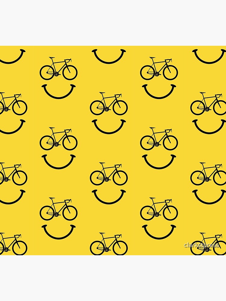 Bicycle Smiley Face by clarkstpress