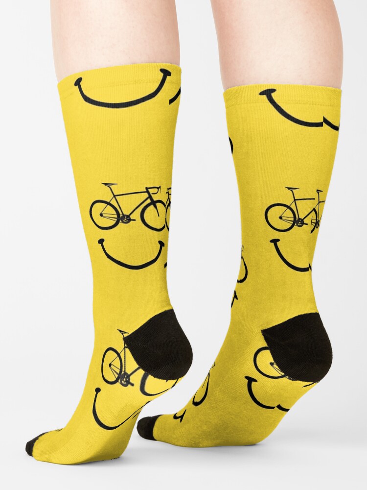 Alternate view of Bicycle Smiley Face Socks