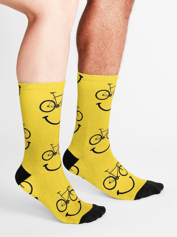 Alternate view of Bicycle Smiley Face Socks