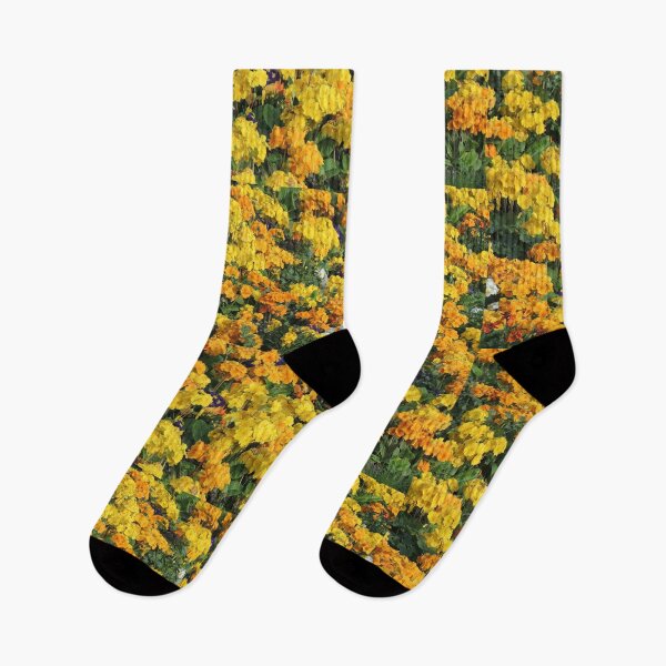 Item preview, Yellow flowers of the Gardens of the Champs Elysees, Paris, France designed and sold by Chipchaman.