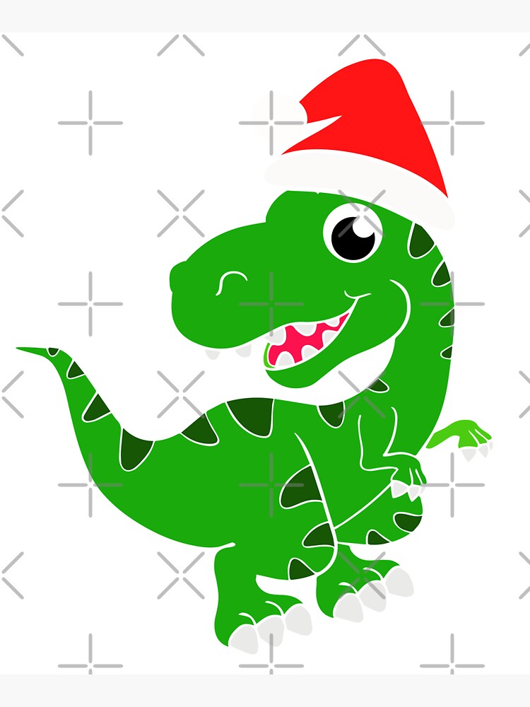 "santa dinosaur SVG, christmas dinosaur SVG" Tote Bag for Sale by