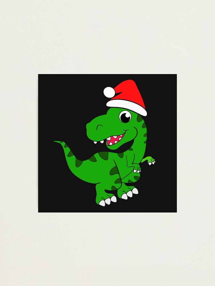 Download Santa Dinosaur Svg Christmas Dinosaur Svg Photographic Print By Elenagerasimova Redbubble PSD Mockup Templates