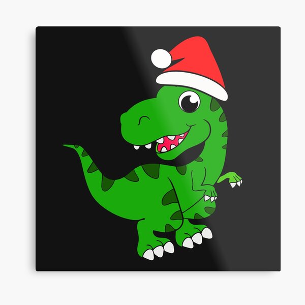 Download Santa Dinosaur Svg Christmas Dinosaur Svg Metal Print By Elenagerasimova Redbubble 3D SVG Files Ideas | SVG, Paper Crafts, SVG File