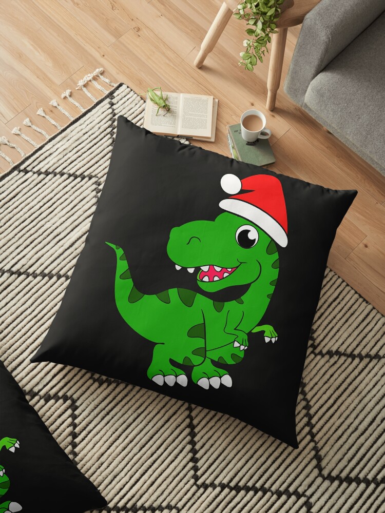 Download Santa Dinosaur Svg Christmas Dinosaur Svg Floor Pillow By Elenagerasimova Redbubble PSD Mockup Templates