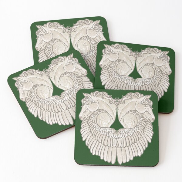 Item preview, Marble Pegasus Feather Heart designed and sold by tinaschofield.