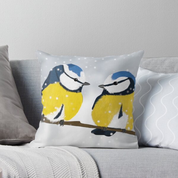 Item preview, Blue Tits Drawing Bird Art designed and sold by jz-birds.