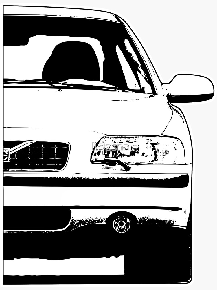 "Sketched S60/V70 Front Artwork" Sticker For Sale By L13psna | Redbubble