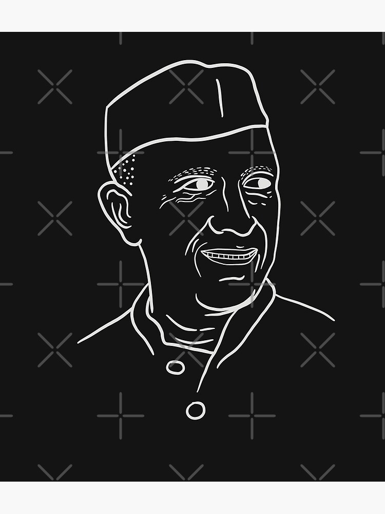 How to draw Jawaharlal Nehru drawing - YouTube