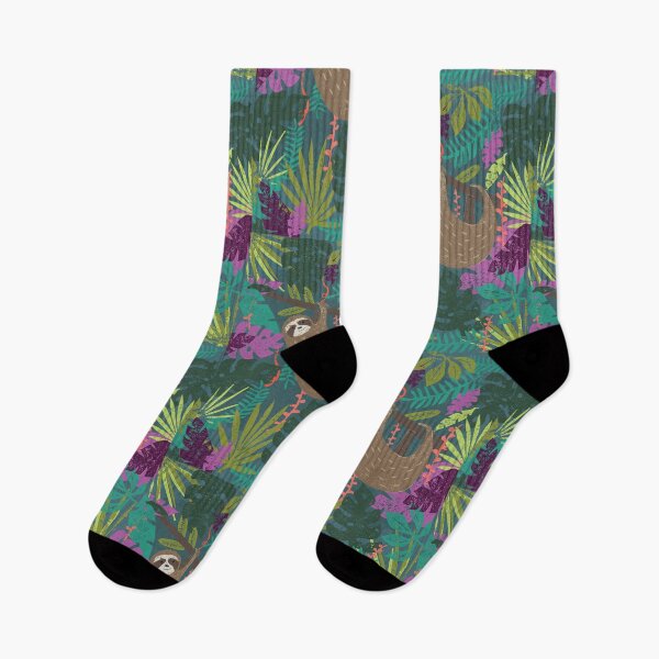 Item preview, Take it Easy - sloth jungle print designed and sold by Ruth Hickson.