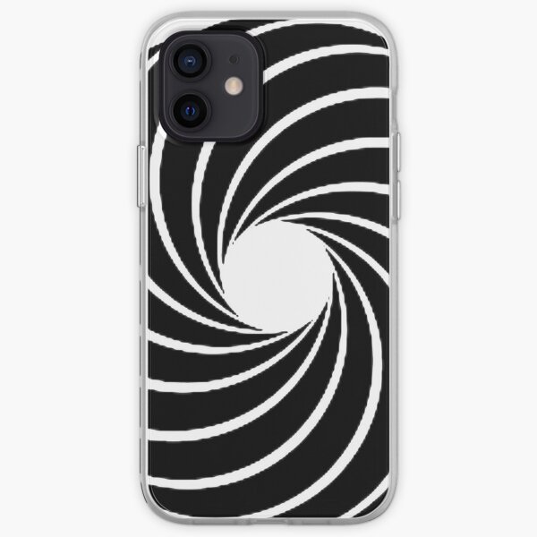 #Vortex, #spiral, #design, #pattern, illusion, modern, illustration, psychedelic, art, twist, curve, abstract iPhone Soft Case