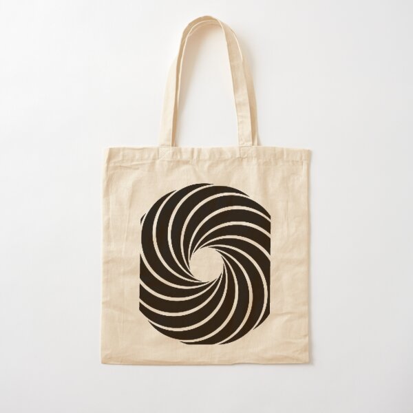 #Vortex, #spiral, #design, #pattern, illusion, modern, illustration, psychedelic, art, twist, curve, abstract Cotton Tote Bag