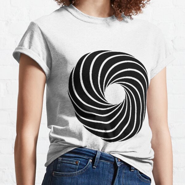 #Vortex, #spiral, #design, #pattern, illusion, modern, illustration, psychedelic, art, twist, curve, abstract Classic T-Shirt