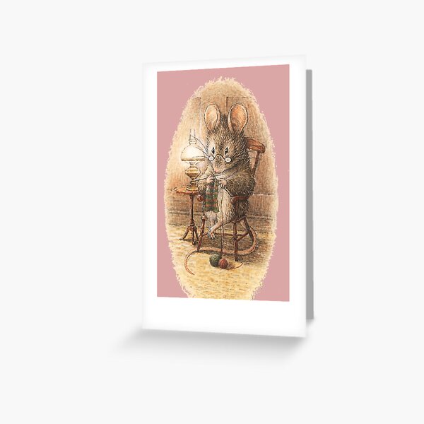 Item preview, Knitting Mouse - Beatrix Potter designed and sold by forgottenbeauty.