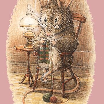 Knitting Mouse - Beatrix Potter Poster for Sale by forgottenbeauty