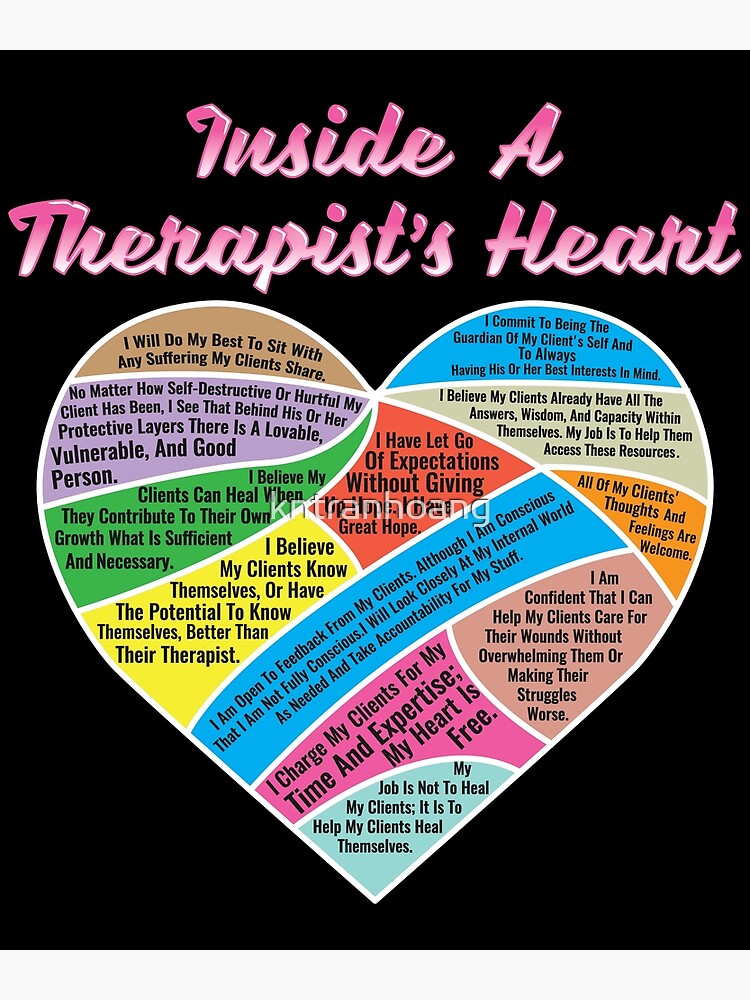 Meaningful Massage Therapist T Inside A Therapists Heart Massage Therapy Poster For 