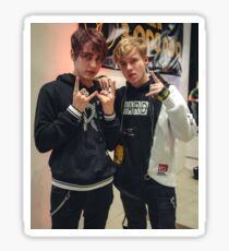 sam and colby Sticker