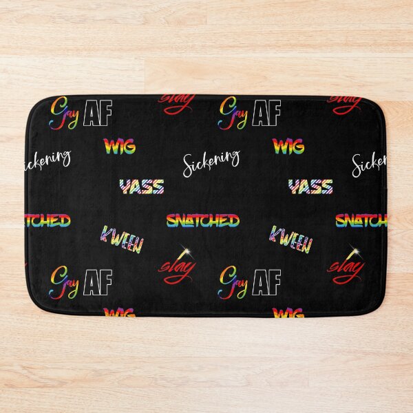 Item preview, LGBTQ Slang and Sayings Typography pattern designed and sold by Glimmersmith.