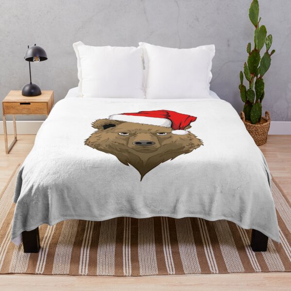 Item preview, Christmas Bear funny Bear with Santa Claus Hat designed and sold by Miftees.