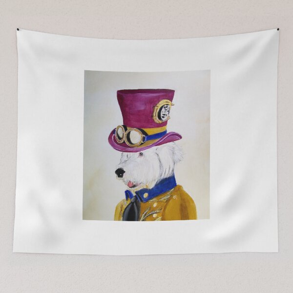 Item preview, Steampunk Sheepdog designed and sold by PaintedbyCarol.