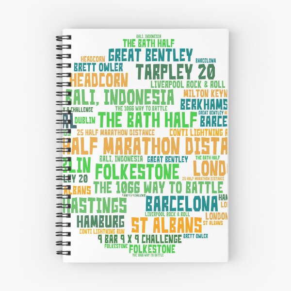 Item preview, 25 half marathons designed and sold by JaneWrenArt.
