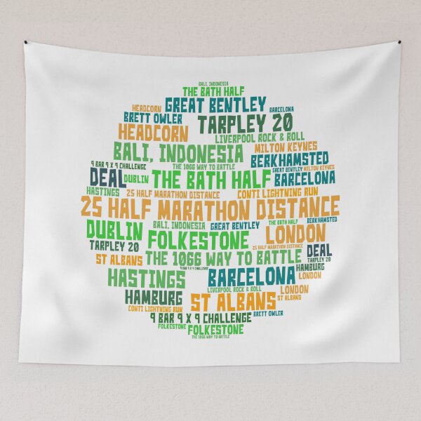 Item preview, 25 half marathons designed and sold by JaneWrenArt.