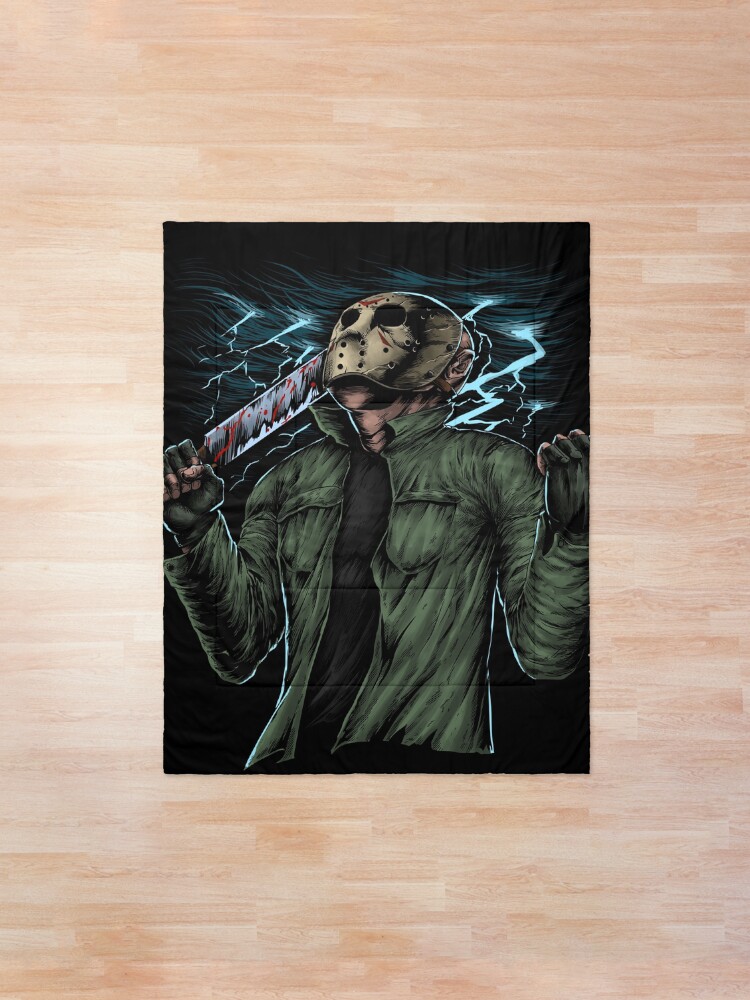 Alternate view of Jason hate teenagers Comforter