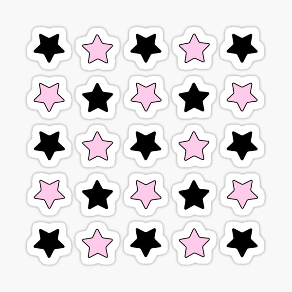mini pink star stickers Sticker for Sale by Sydney McGovern