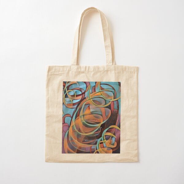 Colorful Spiral Cotton Tote Bag
