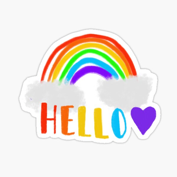 Item preview, Hello Rainbow | Shayla's Stickers designed and sold by dysrhythMia.