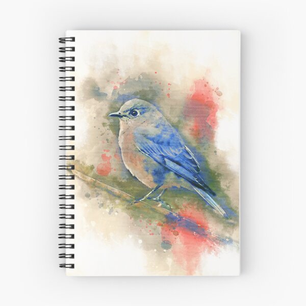 Item preview, Bluebird, Bluebird art, watercolor Bluebird designed and sold by Rosaliartbook.